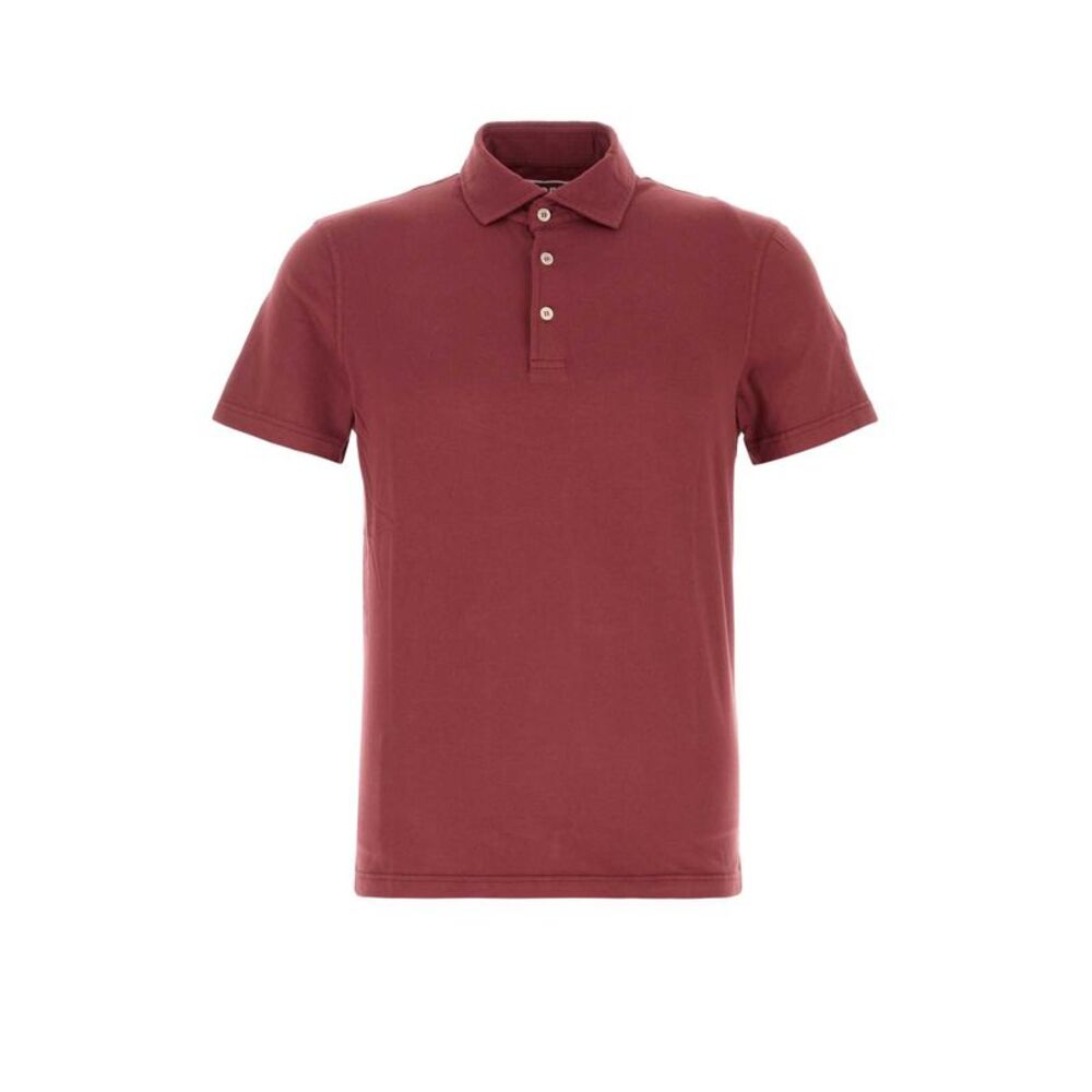 Fedeli Men Tyrian Purple Stretch Cotton Polo Shirt